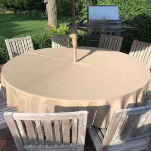 Outdoor Tablecloth With Umbrella Hole