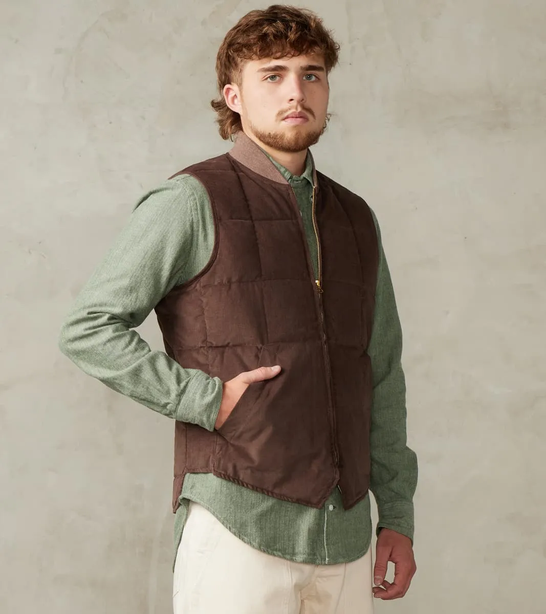 Outdoor Vest - Brown Corduroy