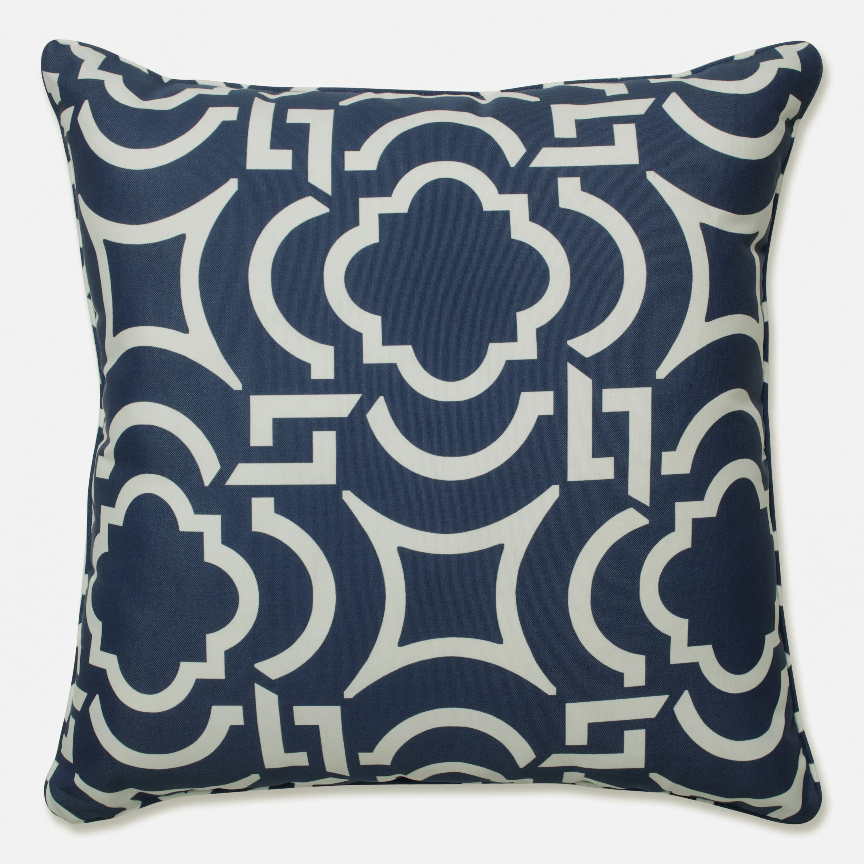 Outdoor/Indoor Carmody Navy 25-inch Floor Pillow