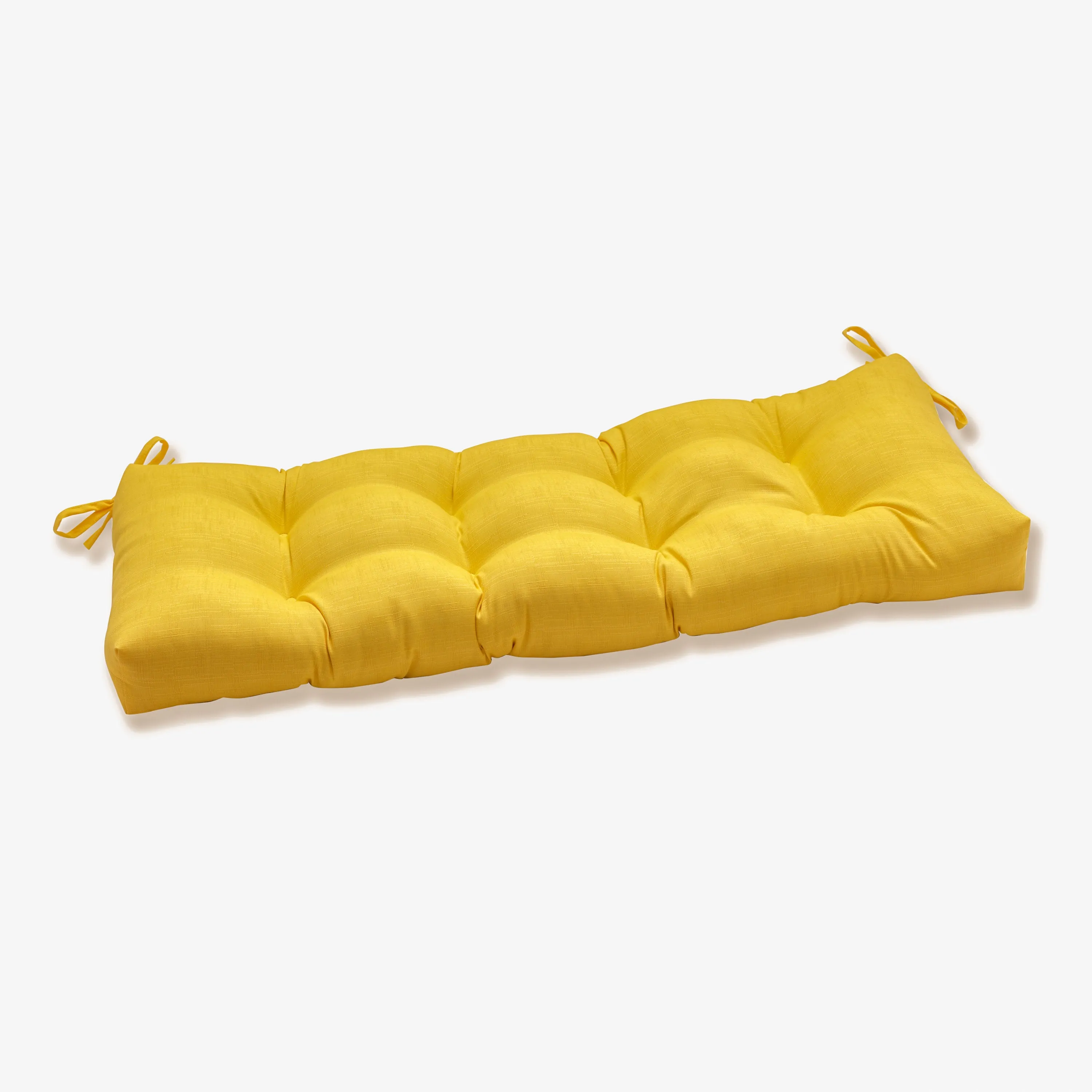 Outdoor/Indoor Fresco Solids Yellow 44" Blown Bench