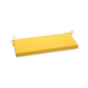 Outdoor/Indoor Fresco Solids Yellow Bench Cushion