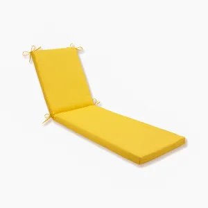 Outdoor/Indoor Fresco Solids Yellow Chaise Lounge Cushion 80x23x3