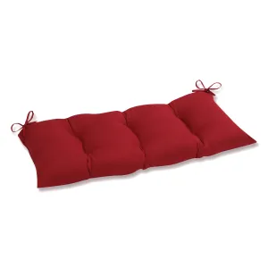 Outdoor/Indoor Pompeii Red Tufted Bench/Swing Cushion