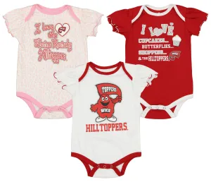 Outerstuff NCAA Infant Girls Western Kentucky Hilltoppers Three Piece Creeper Set