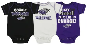 OuterStuff NCAA Infant Wisconsin Whitewater Warhawks 3 Piece Bodysuit Set