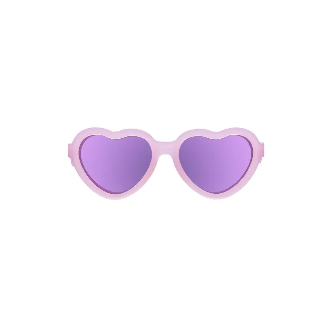 Outlet - Babiators Polarised Heart Sunglasses - Frosted Pink