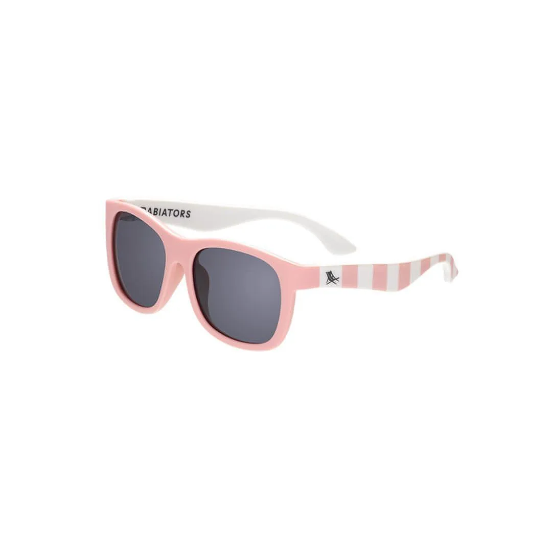 Outlet - Babiators X Dock & Bay Original Navigator Sunglasses - Malibu Pink Stripe