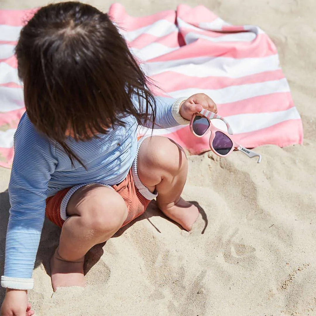 Outlet - Babiators X Dock & Bay Original Navigator Sunglasses - Malibu Pink Stripe