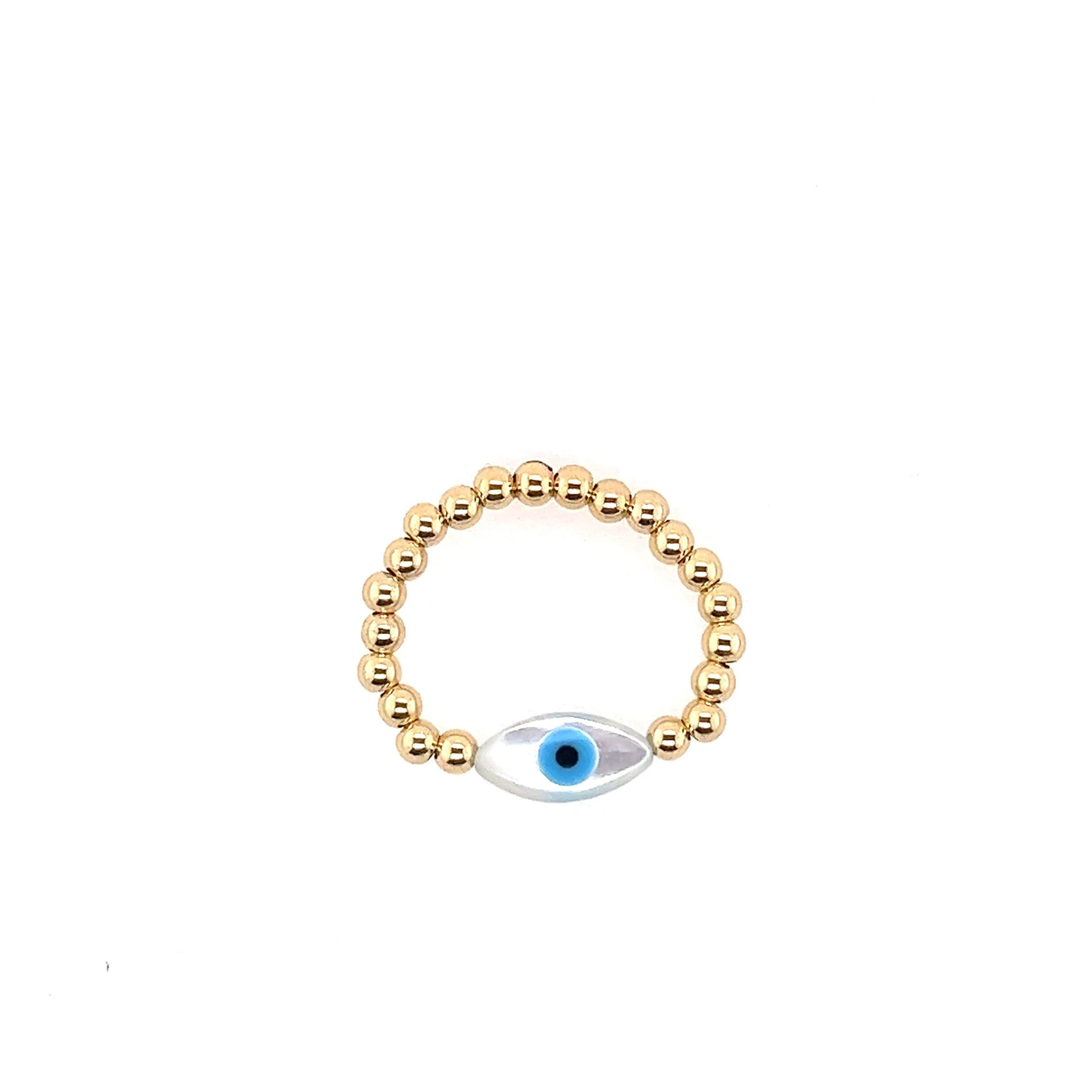 Oval Evil Eye Ring