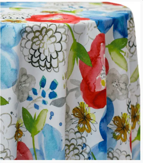 Oval Tablecloths with Prints