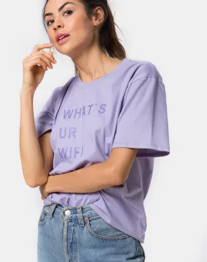 Oversize Basic Tee in What's Ur Wifi