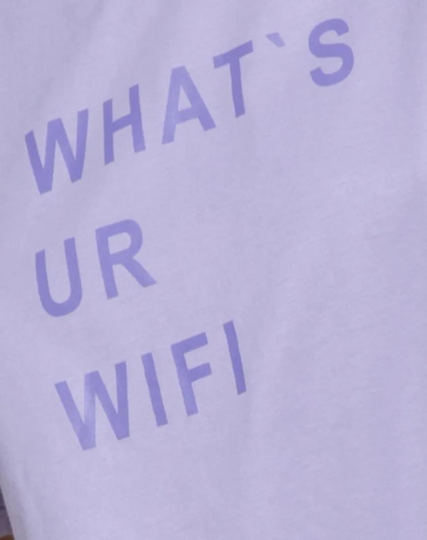 Oversize Basic Tee in What's Ur Wifi