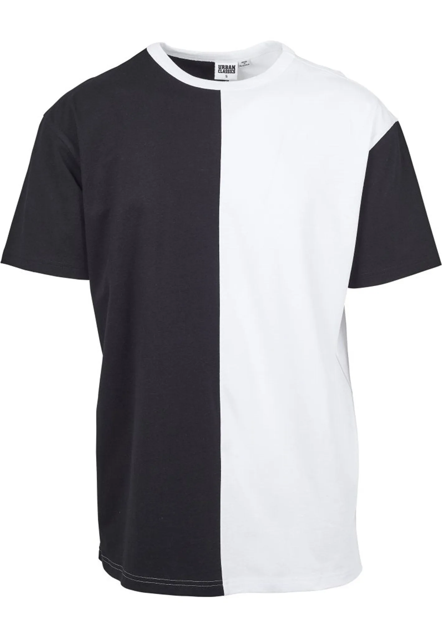 Oversize Harlequin Tee - Black and white