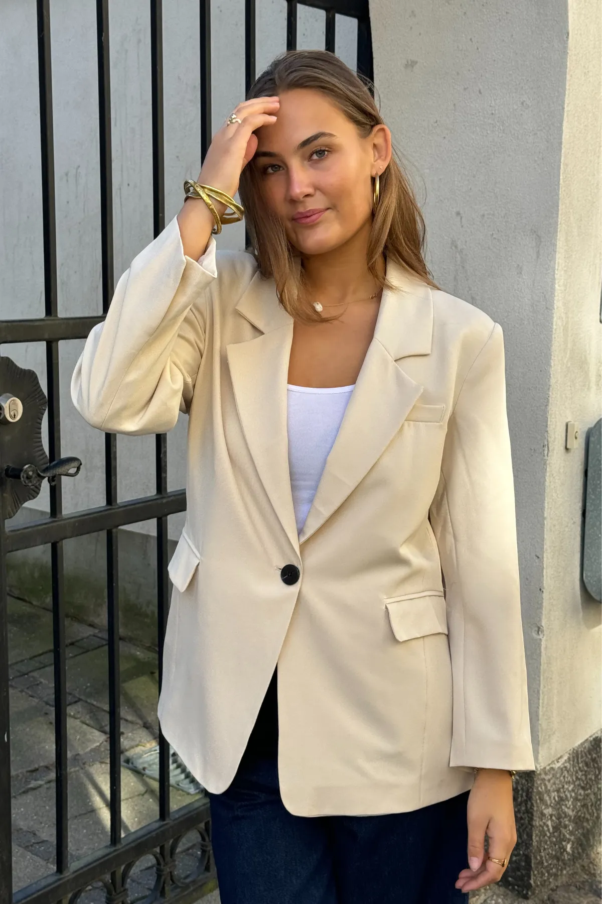 Oversized Blazer - Beige