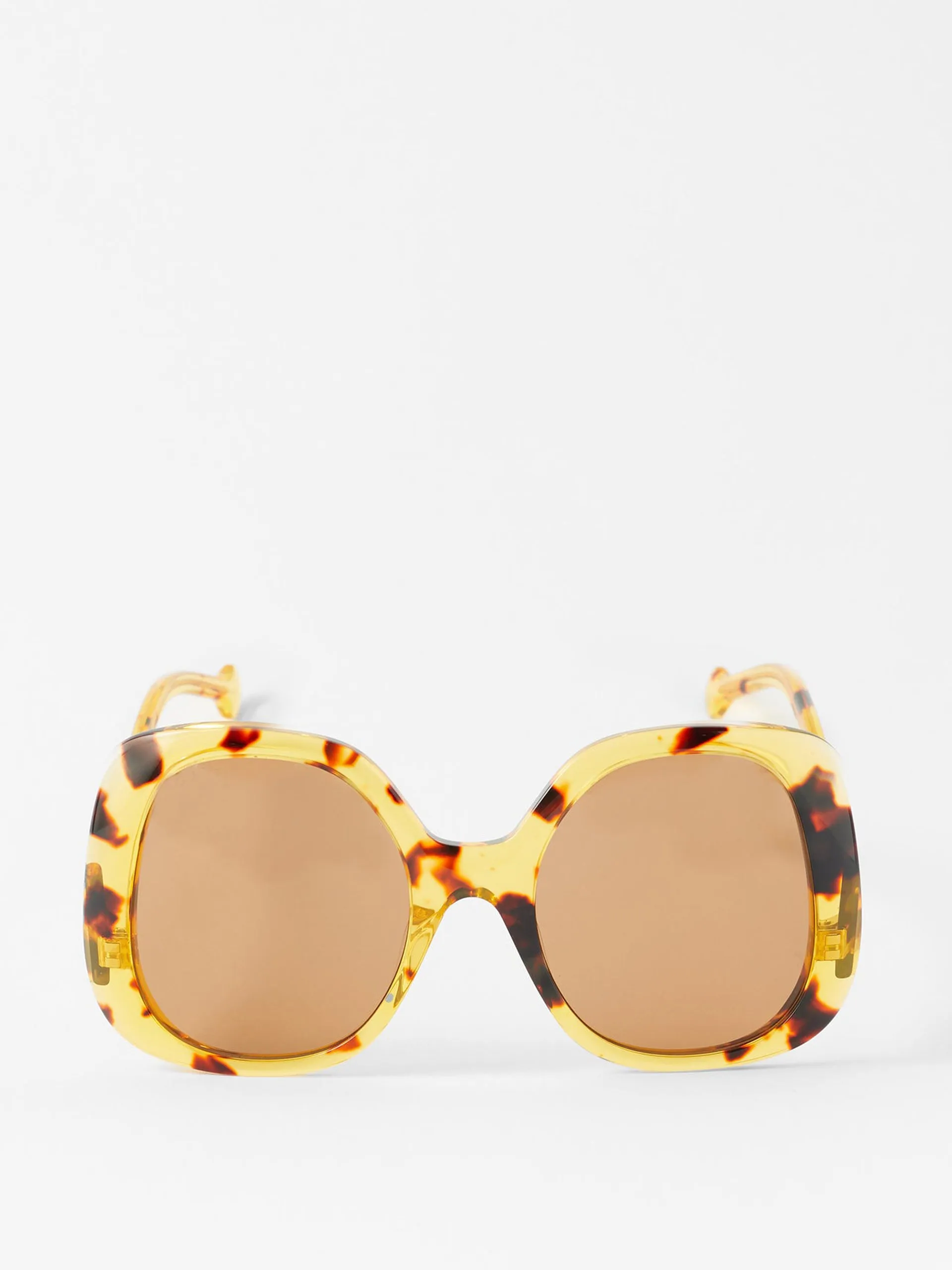 Oversized butterfly-frame acetate sunglasses