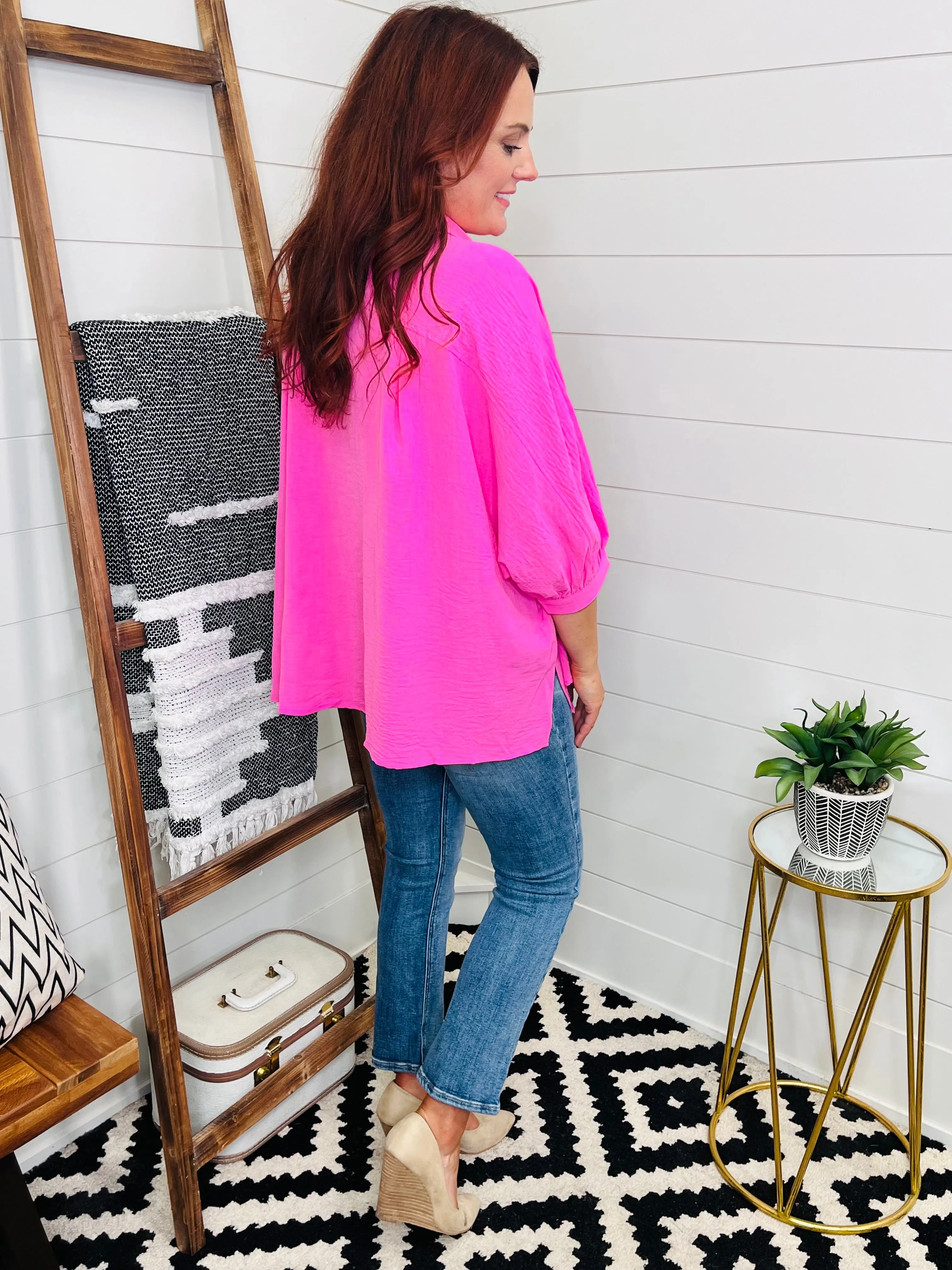 Oversized Dolman Button Up : 2 Colors