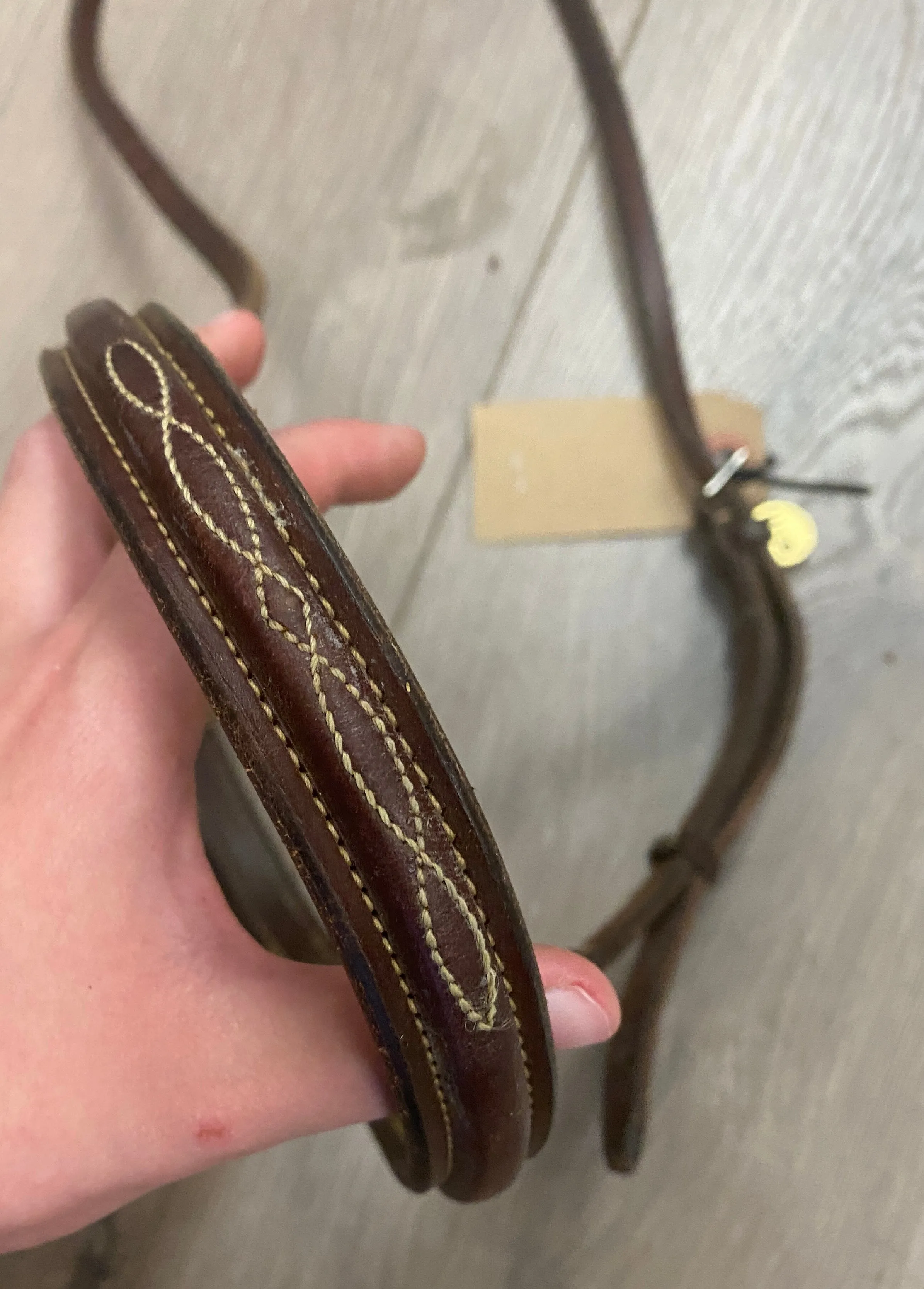 Oversized Edgewood Fancy Stitch Tack Noseband *nice