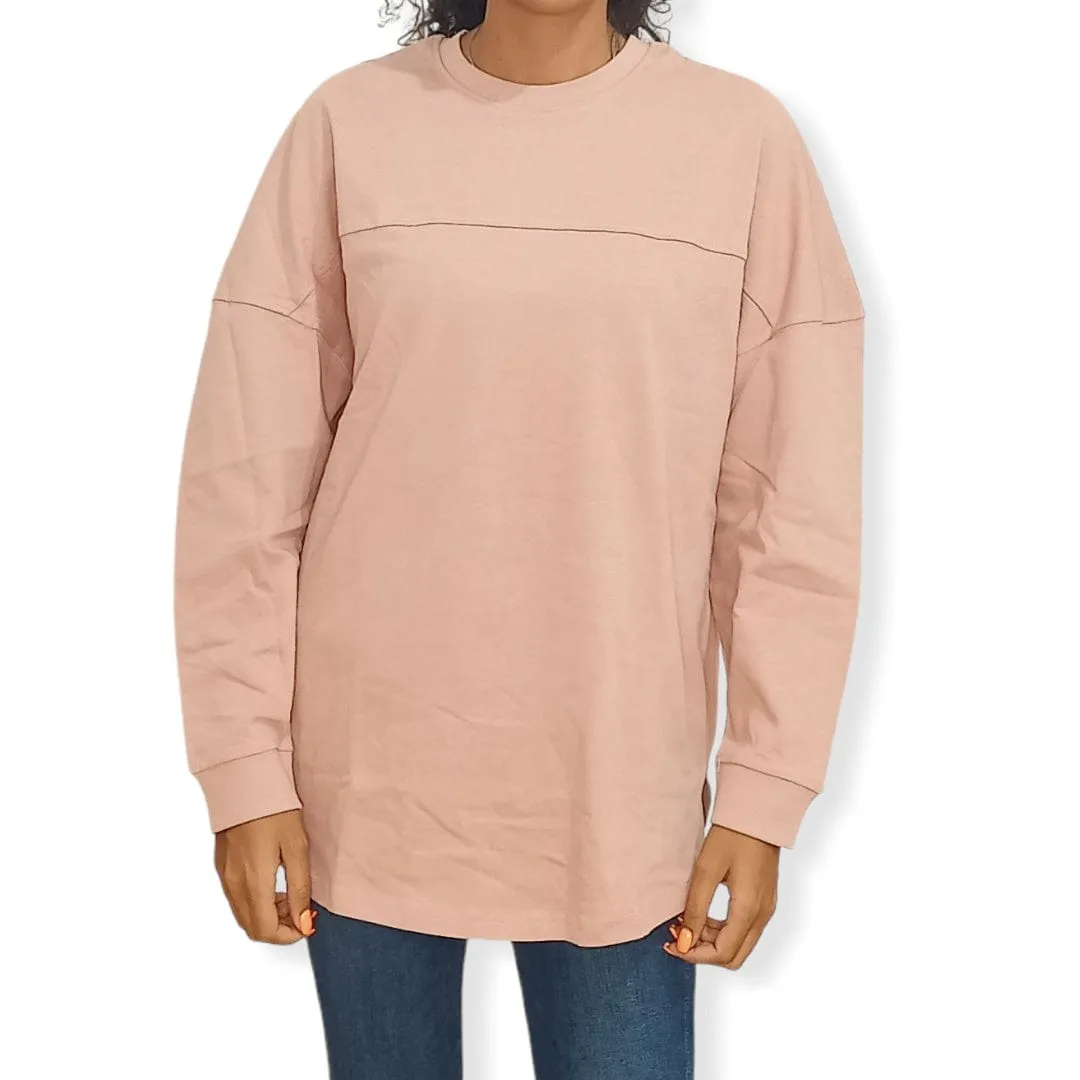 (Oversized) Women Sweatshirt - Bois de rose