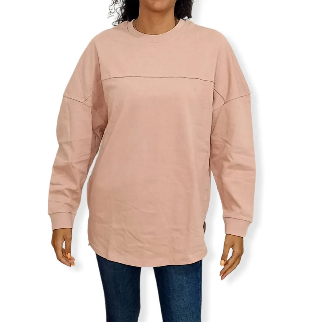 (Oversized) Women Sweatshirt - Bois de rose