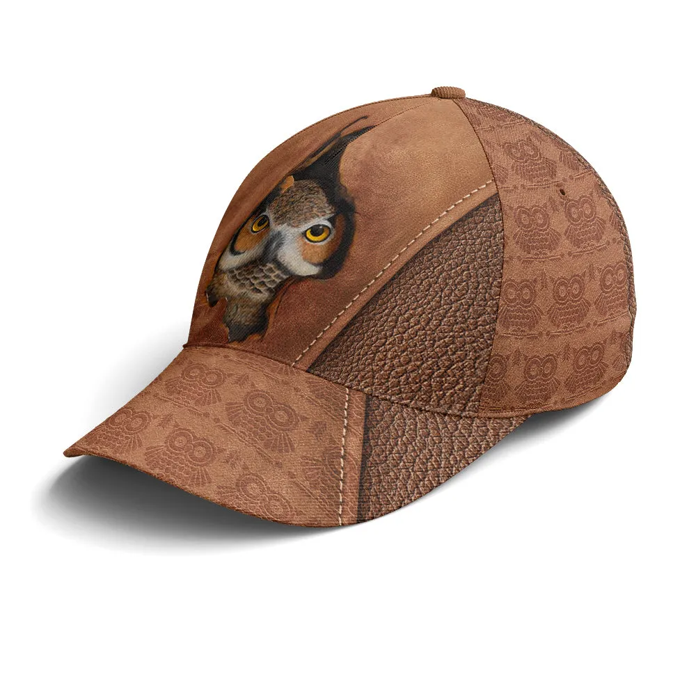 Owl Wood Style Baseball Cap Coolspod