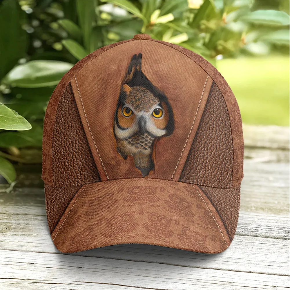 Owl Wood Style Baseball Cap Coolspod