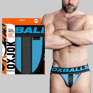 Oxballs Oxjok Airmesh Swagger Slider-Strap Jock - Sky Blue