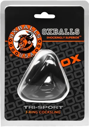 Oxballs ''Tri-Sport'' 3-Ring Cocksling -Blk