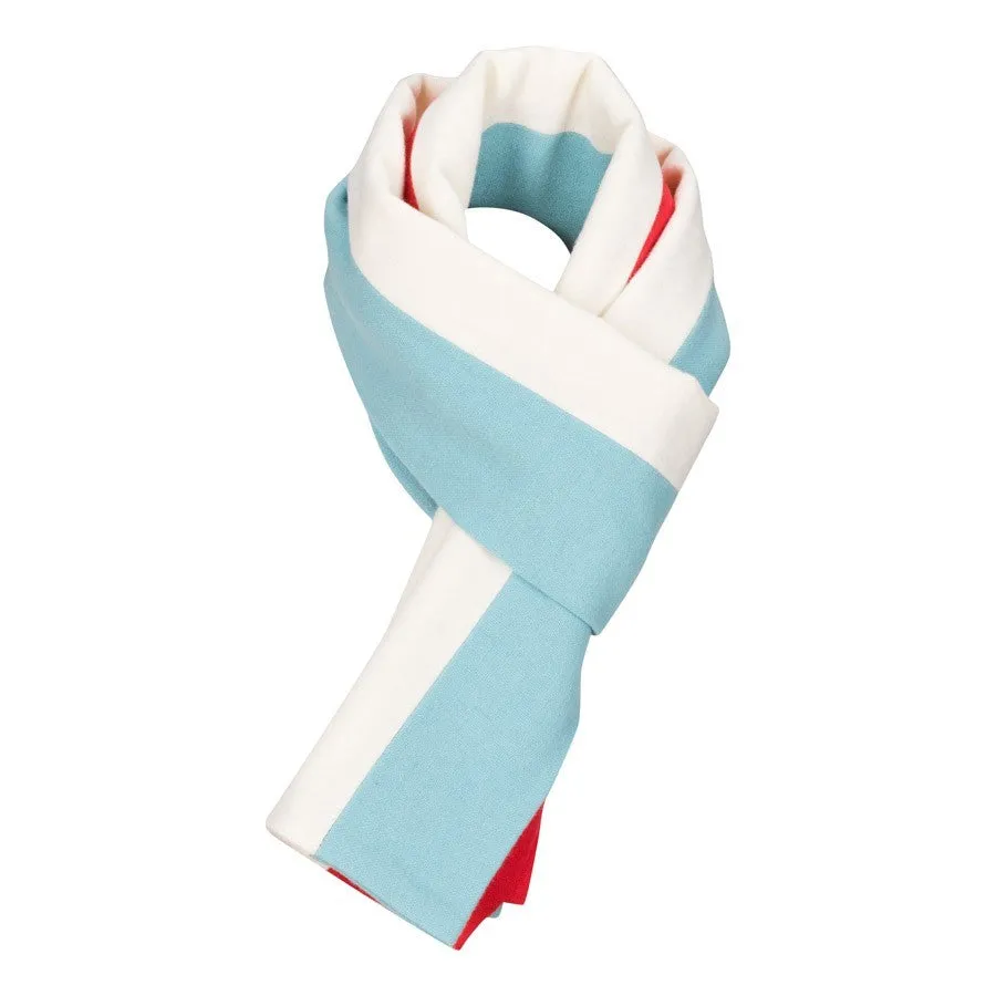 OXFOX Scarves Lords - University College - Light Blue White Red