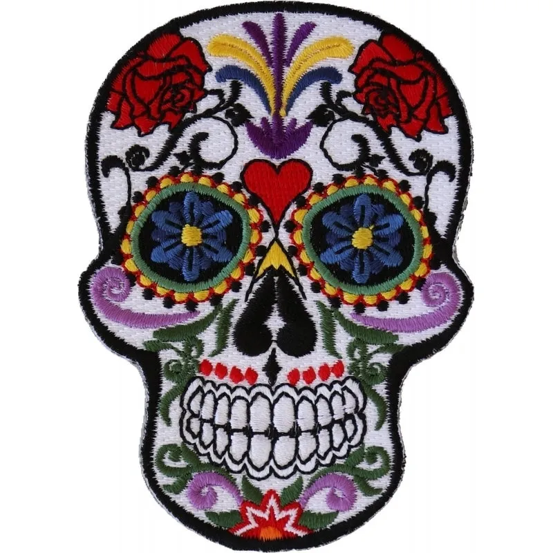 P5530 Sugar Skull Iron On Patch