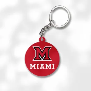 Pack 3 Miami University Keychains