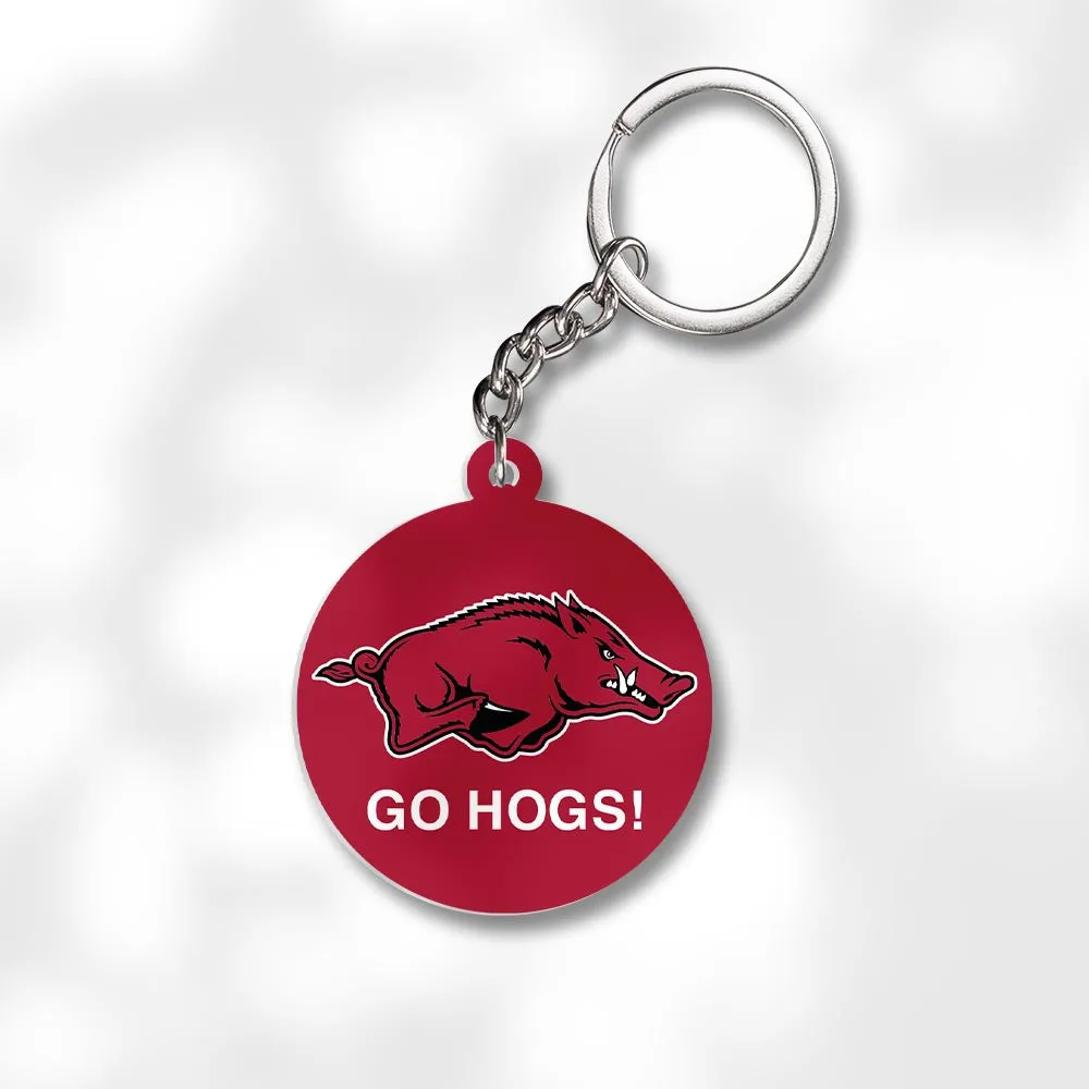 Pack 3 University of Arkansas Keychains