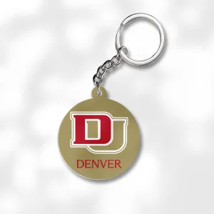 Pack 3 University of Denver Keychains