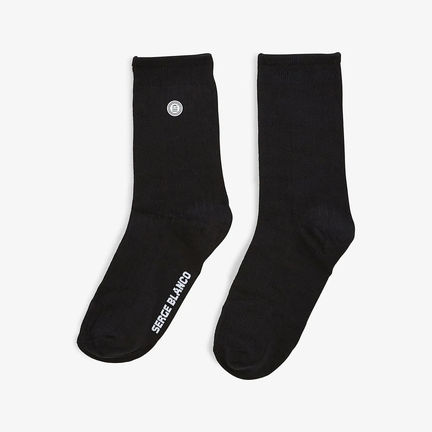 Pack de 3 paires de chaussettes hautes unies noires