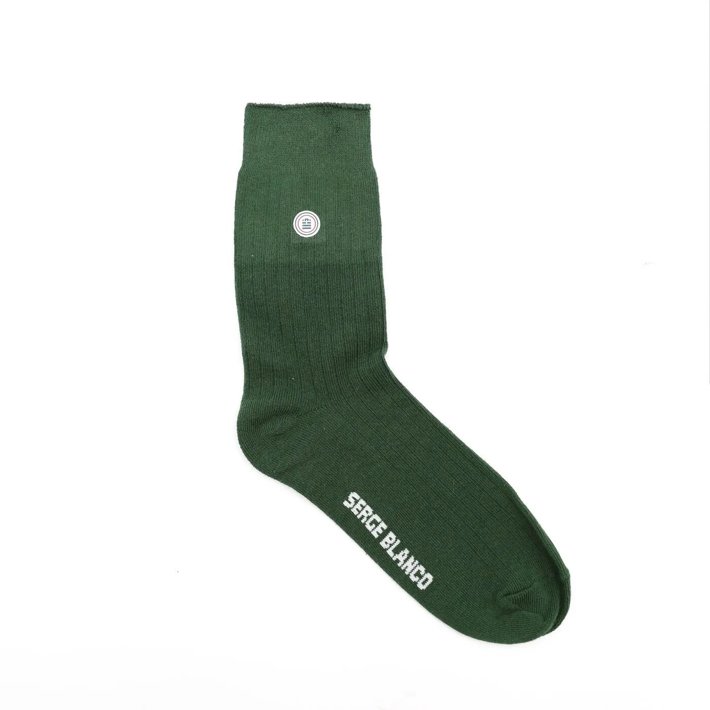 Pack de 3 paires de chaussettes hautes unies vert militaire