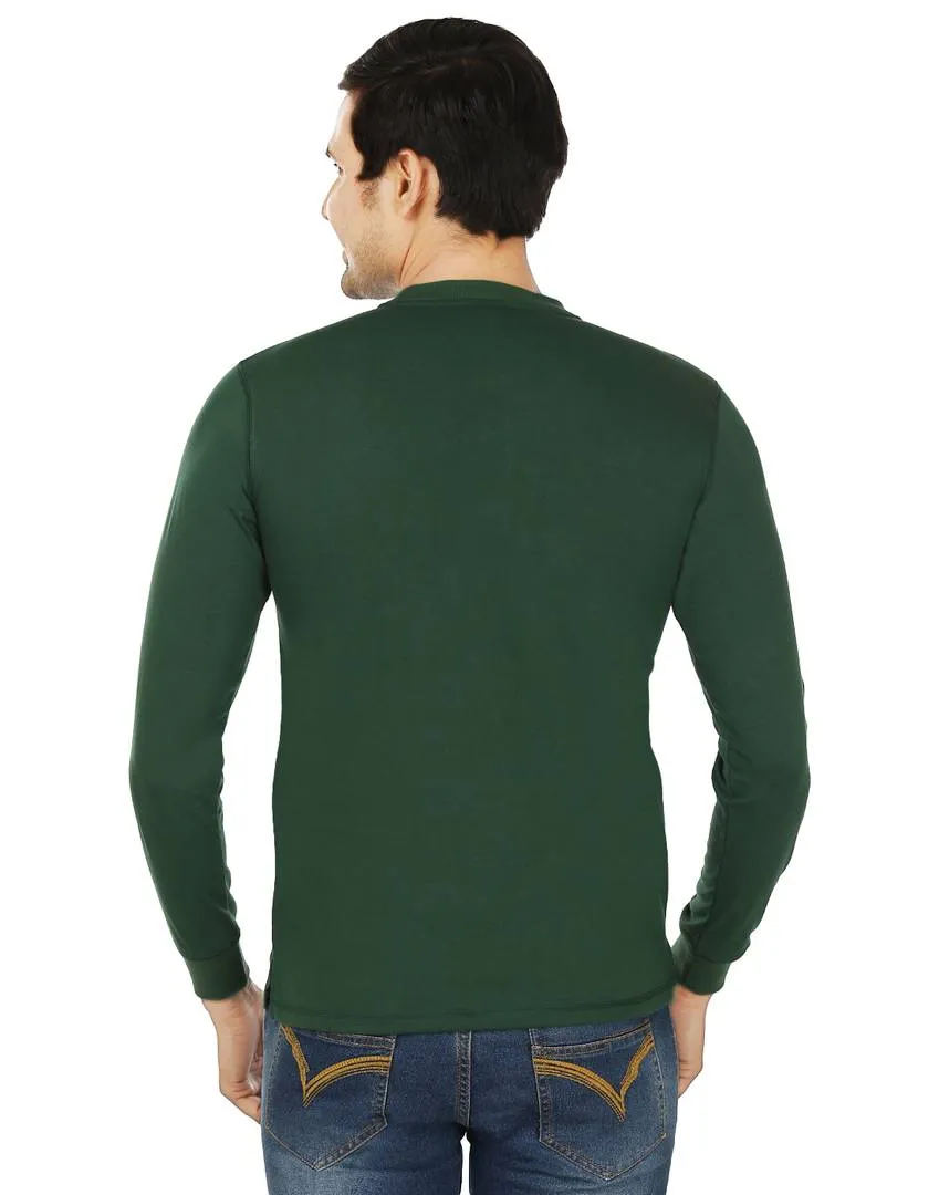 Pack Of 2 Polycotton Solid Henley Tees