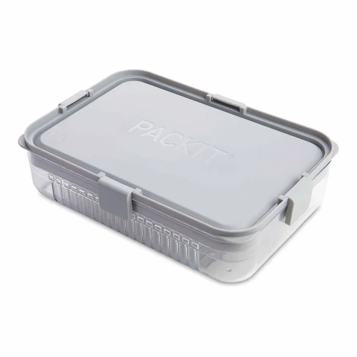 Packit Large Bento Snack Box - Grey