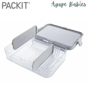 Packit Large Bento Snack Box - Grey