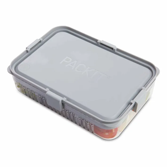 Packit Large Bento Snack Box - Grey