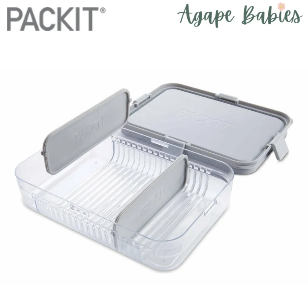 Packit Large Bento Snack Box - Grey