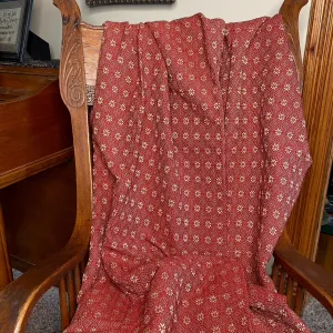 Packsville Rose Cranberry Woven Throw