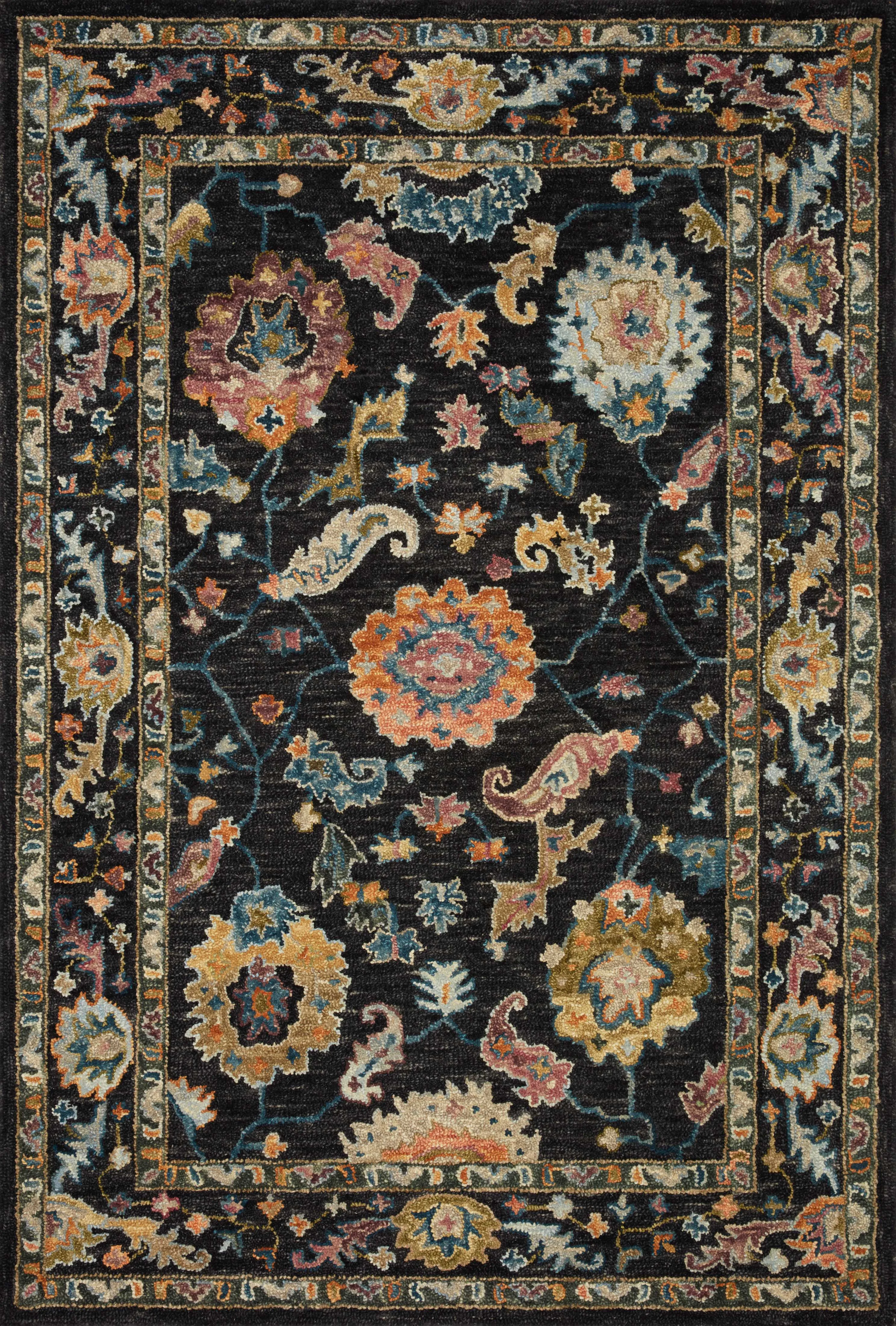 Padma Rug in Black & Multi