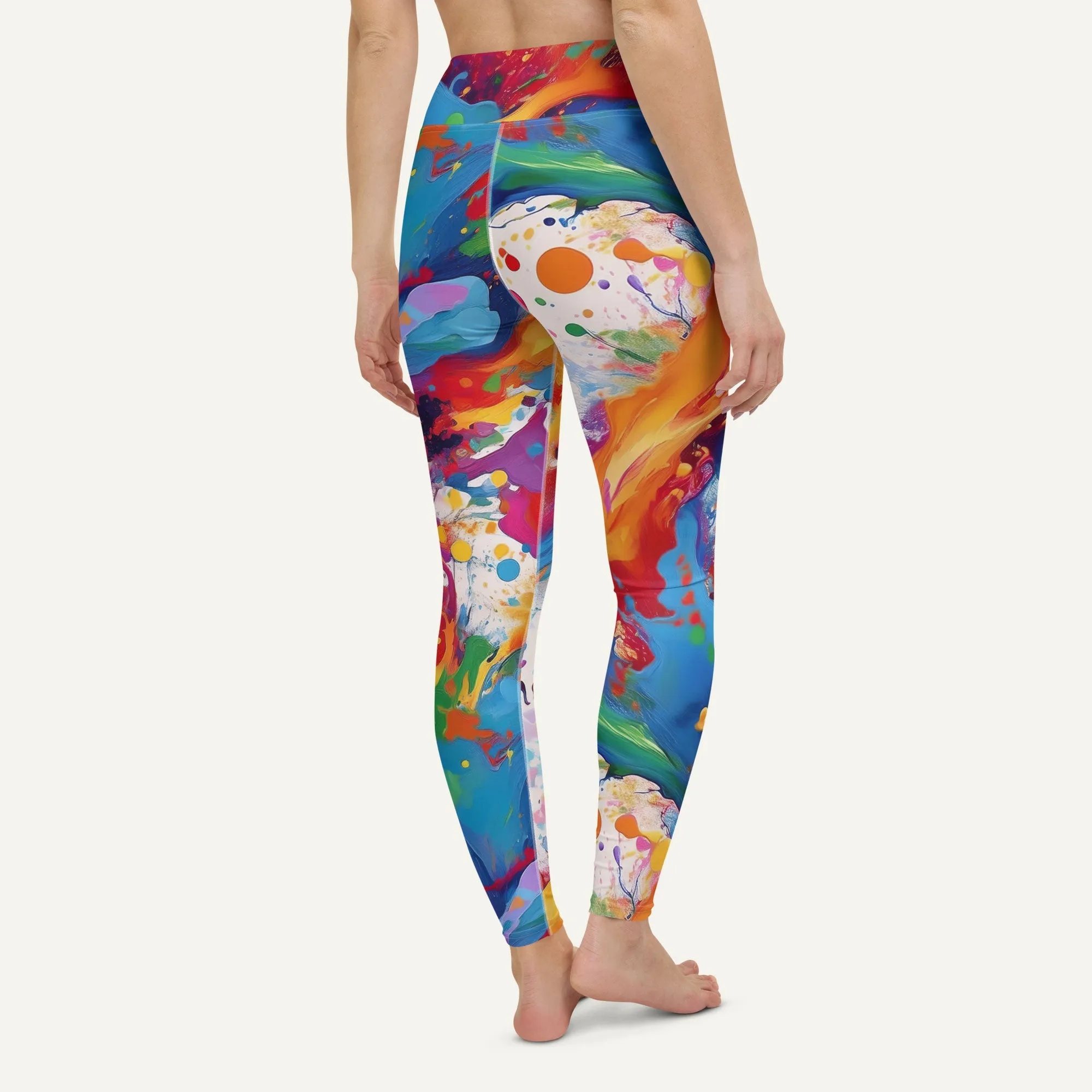 Paint Splatters High-Waisted Leggings