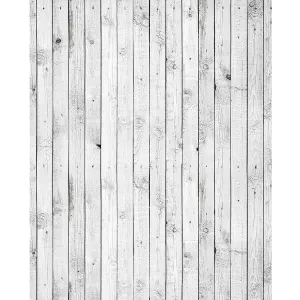 Painted White Planks Printed Backdrop