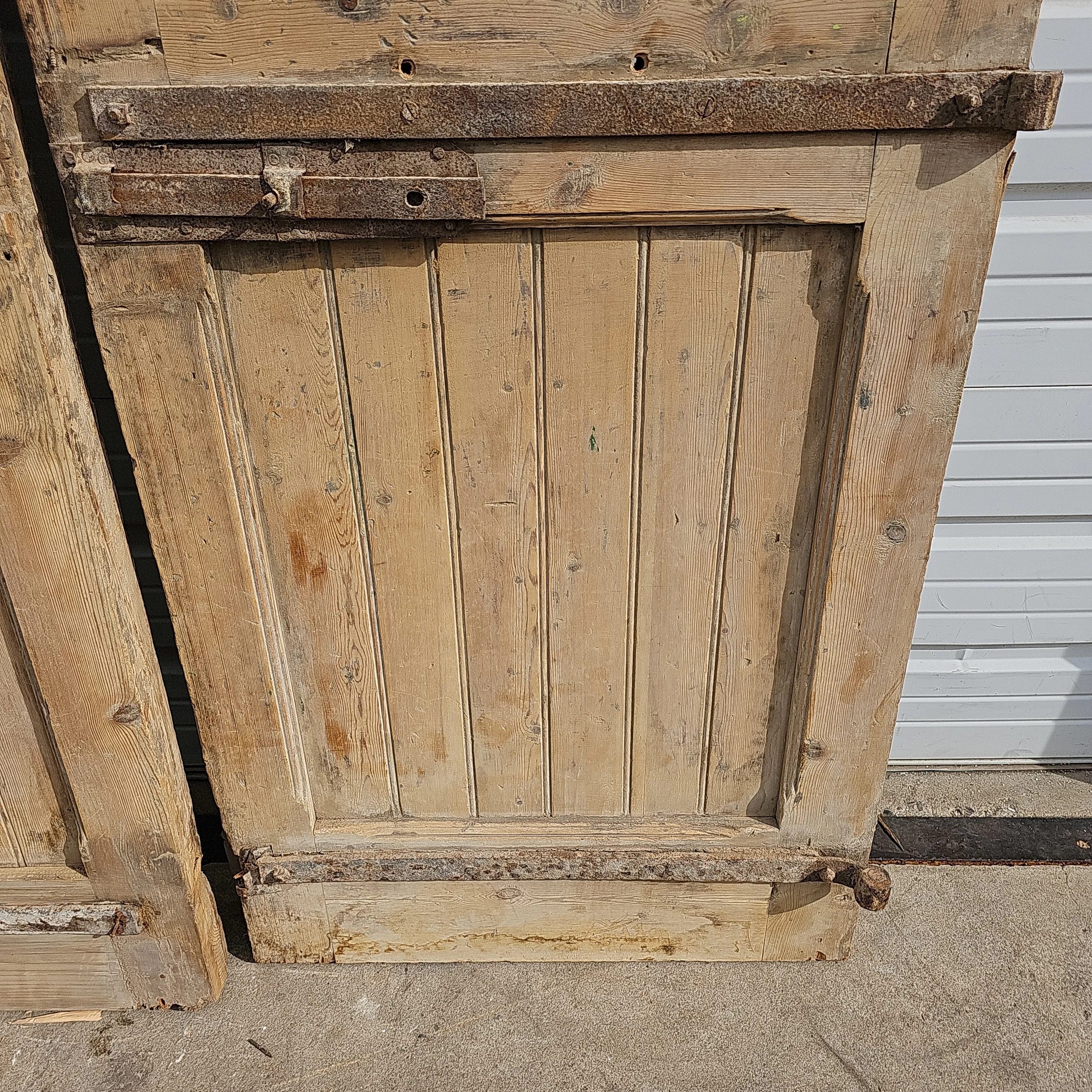 Pair of Carved Wood Panel Doors