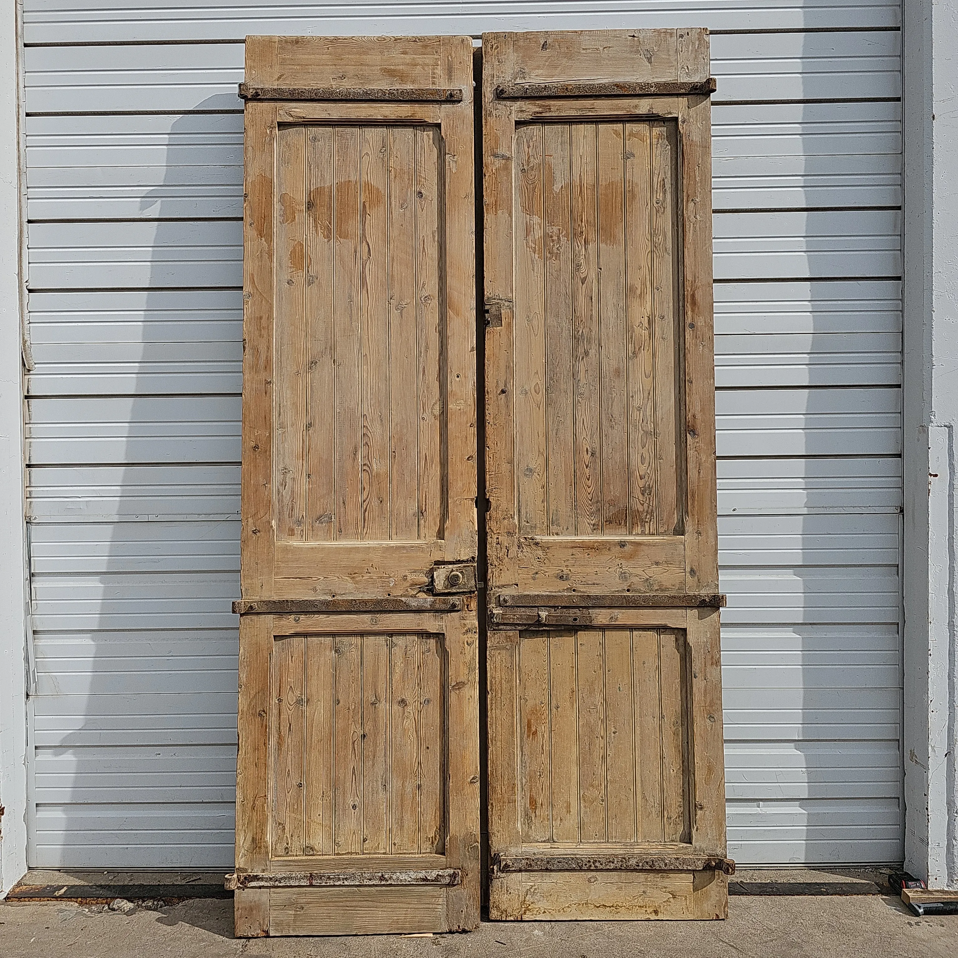 Pair of Carved Wood Panel Doors