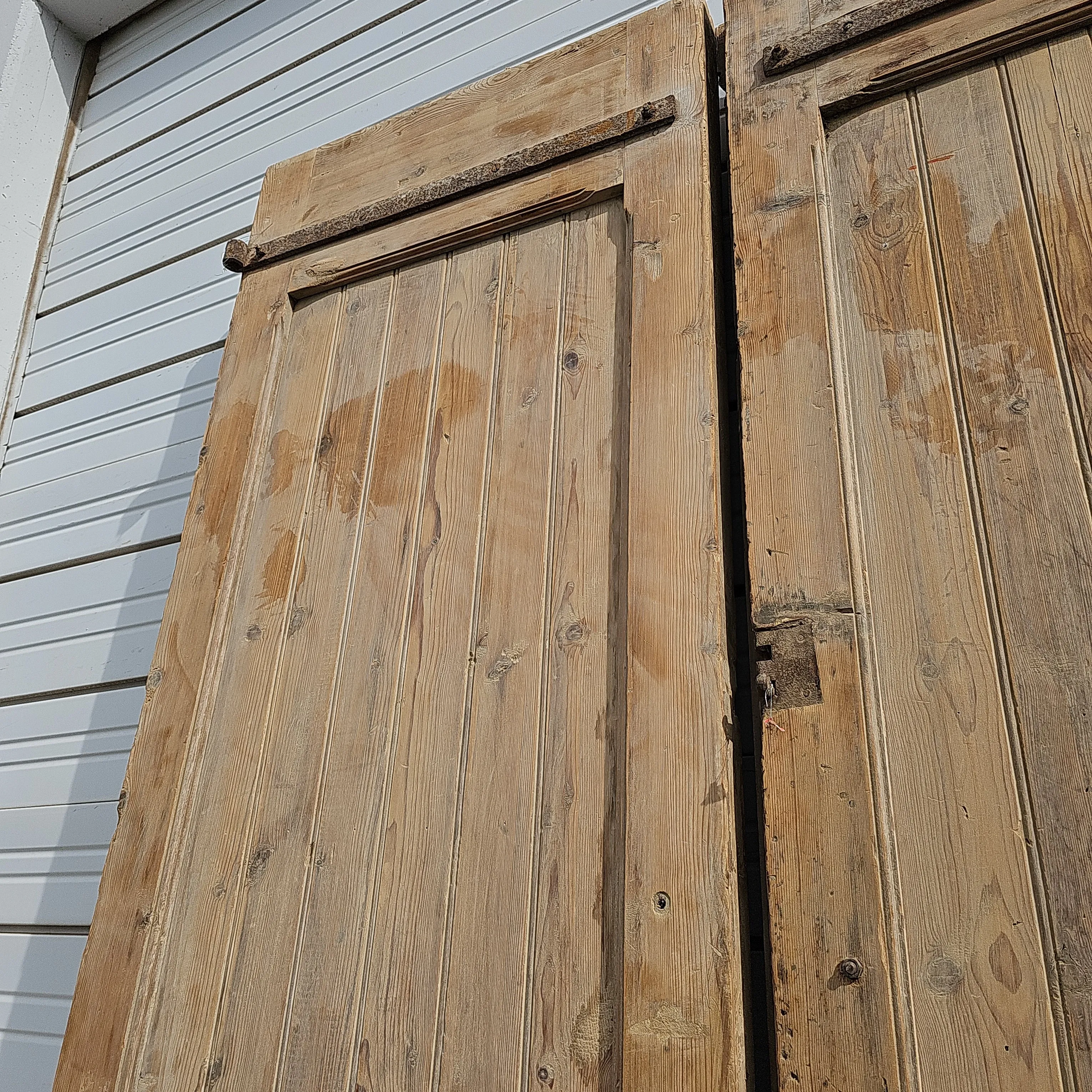 Pair of Carved Wood Panel Doors