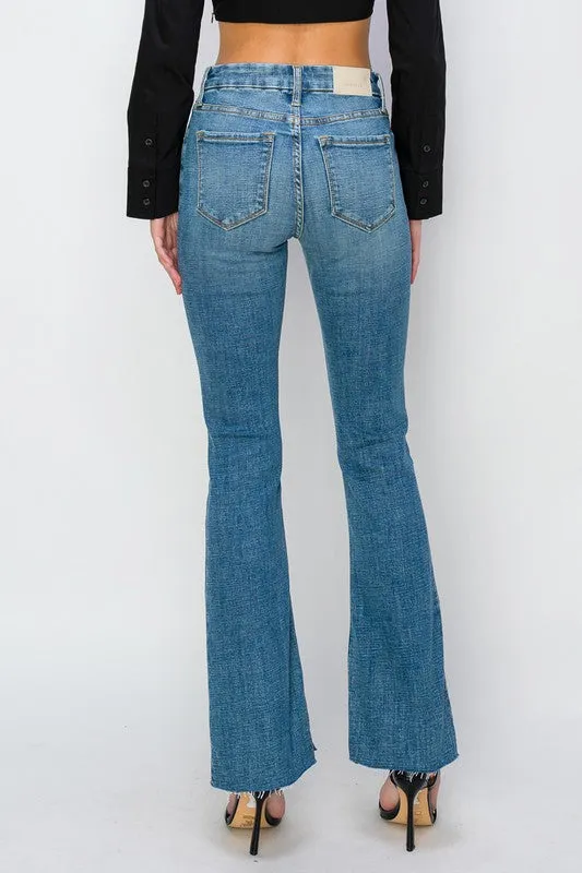 Paisley High Rise Flare Jeans