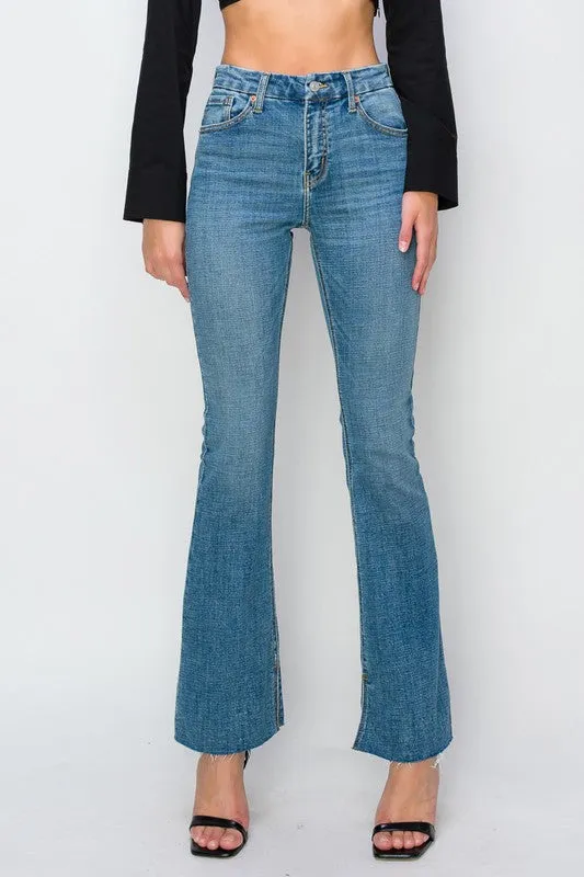 Paisley High Rise Flare Jeans