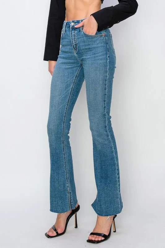 Paisley High Rise Flare Jeans