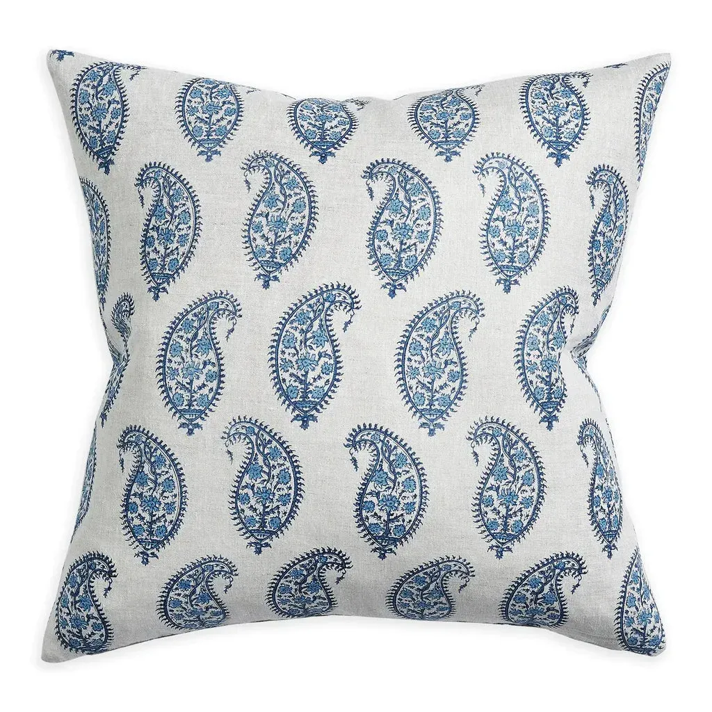 Paisley Riviera Linen Pillow